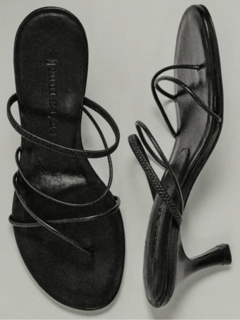 NWOB Jenni Kayne Eve Heeled Sandals Black Leather EU 39 $425